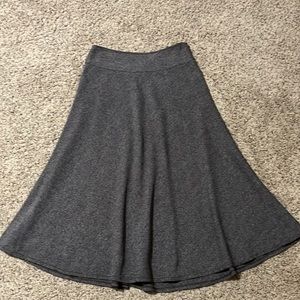 Michael Kors Brown Herringbone print A-Line Midi Skirt. Size 4